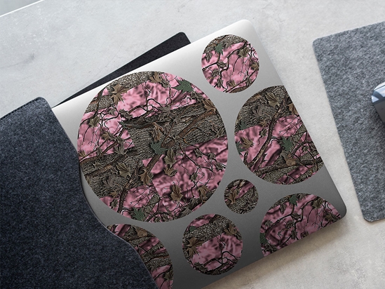 Hybrid Pink Camouflage DIY Laptop Stickers