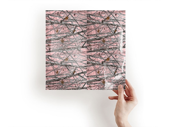 Snowstorm Pink Camouflage Craft Sheets