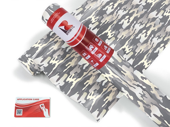 Cloudy Hunter Camouflage Craft Vinyl Roll