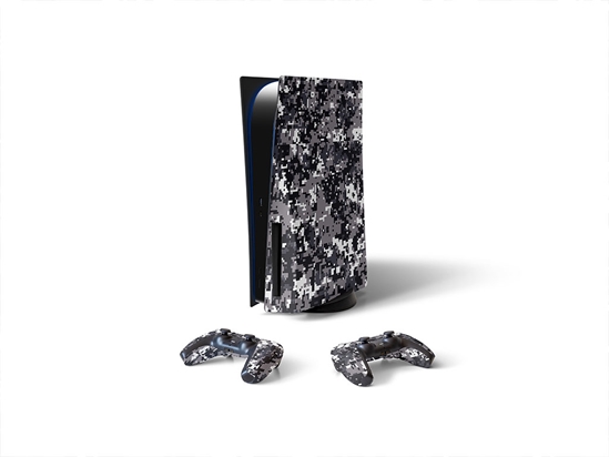 Digital Smoke Camouflage Sony PS5 DIY Skin
