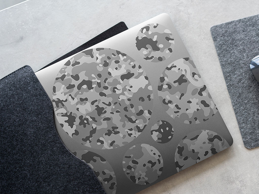 Pewter Multicam Camouflage DIY Laptop Stickers