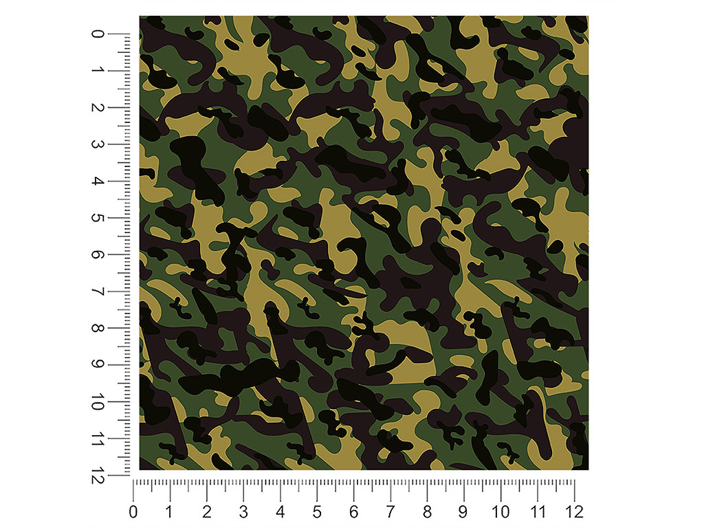 Rcraft™ Army Flecktarn Green Camouflage Craft Vinyl