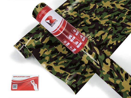 Army Flecktarn Camouflage Craft Vinyl Roll