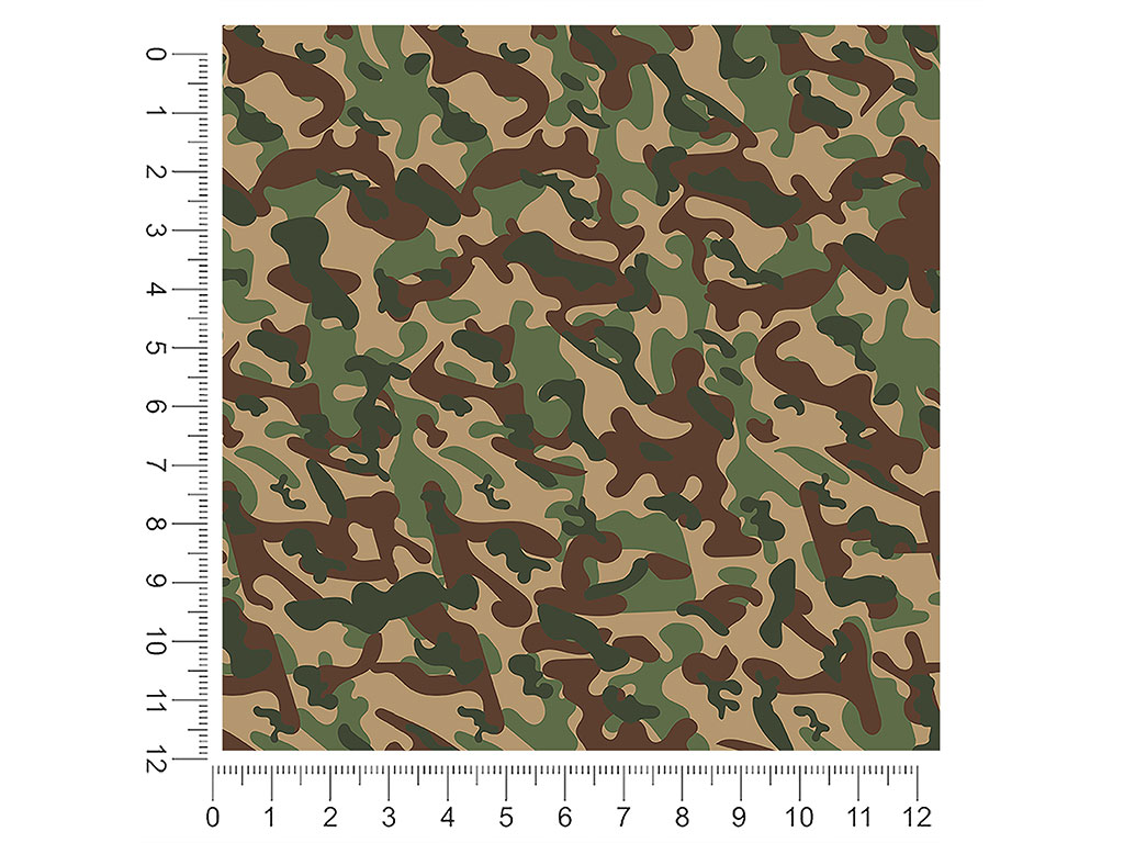 Army Machine Camouflage 1ft x 1ft Craft Sheets