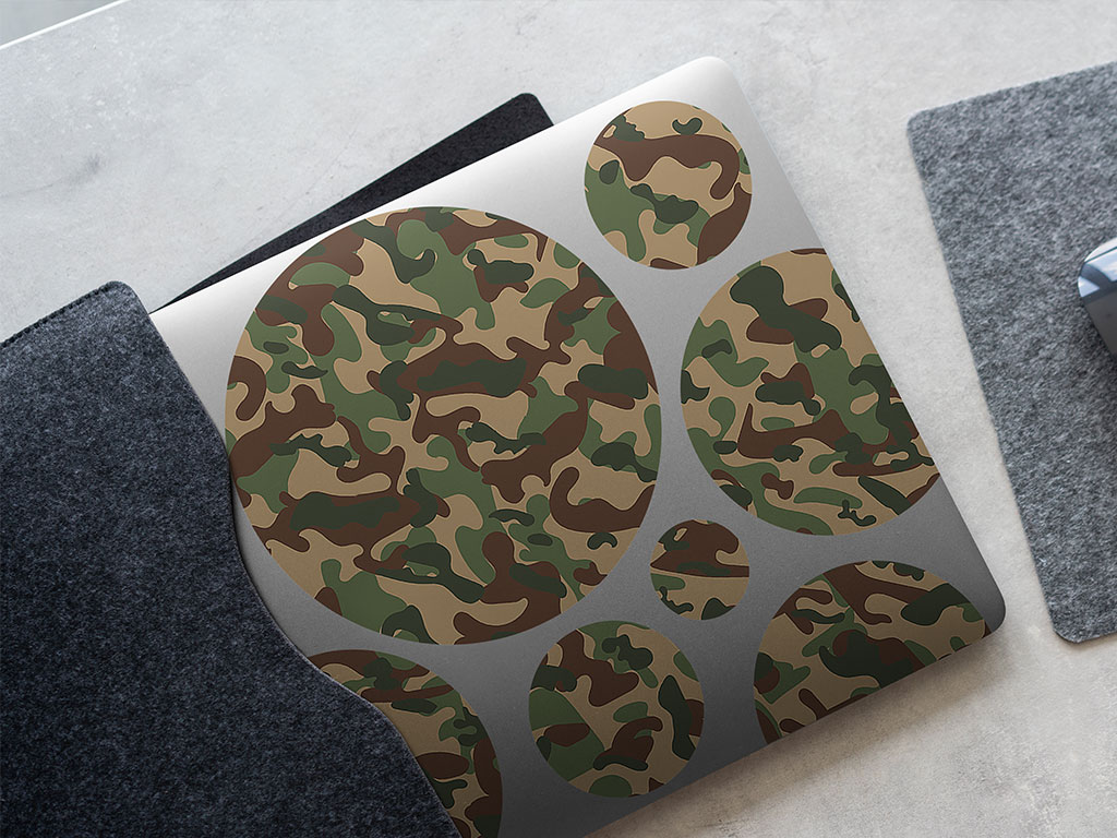 Army Machine Camouflage DIY Laptop Stickers