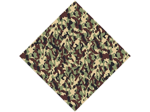 Rcraft™ Green Camouflage Craft Vinyl - Basin Beige