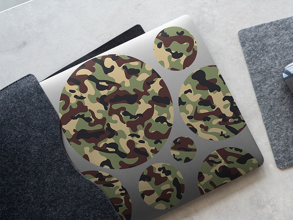 Basin Beige Camouflage DIY Laptop Stickers