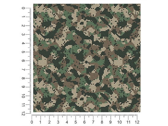 Digital Fabric Camouflage 1ft x 1ft Craft Sheets