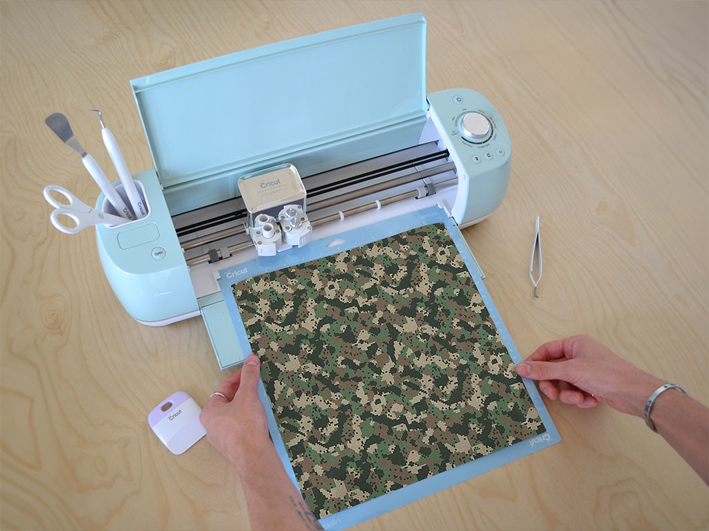 Digital Fabric Camouflage Cricut Compatible Vinyl