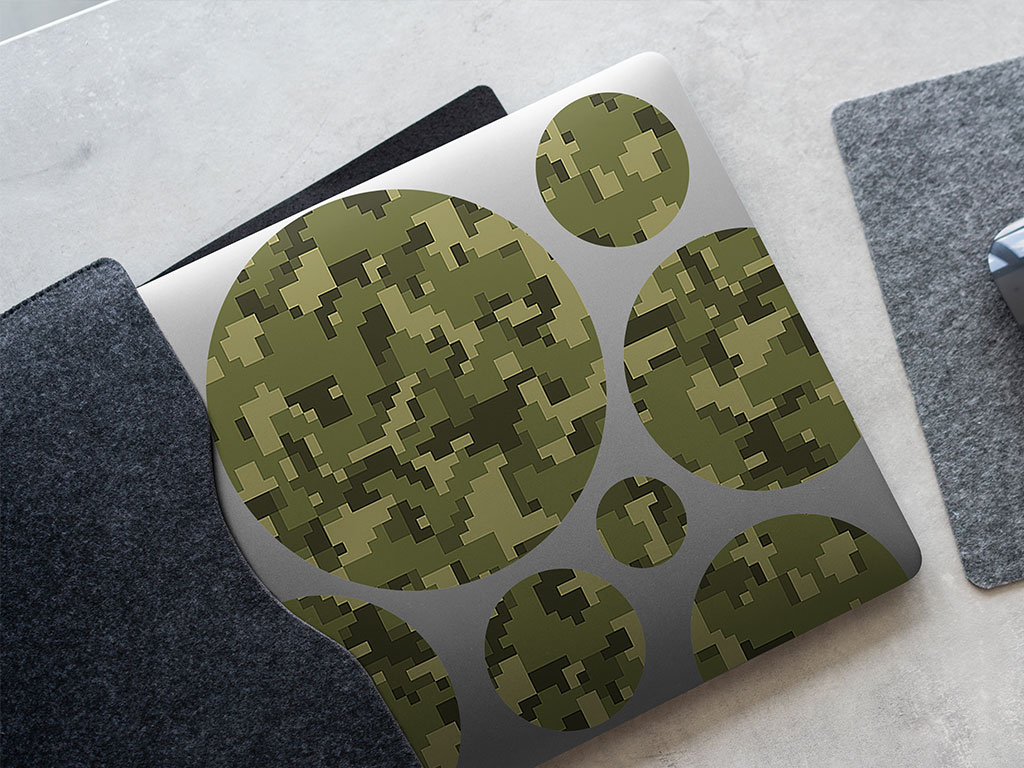 Disruptive Forest Camouflage DIY Laptop Stickers