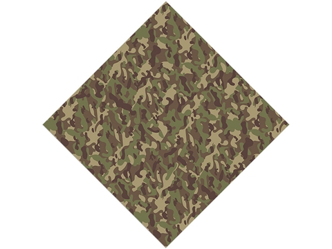 Rcraft™ Green Camouflage Craft Vinyl - Forest Beige
