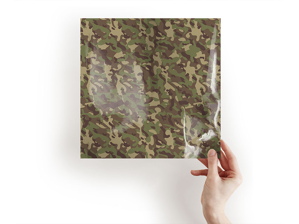 Forest Beige Camouflage Craft Sheets
