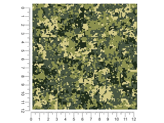 Forest Pixel Camouflage 1ft x 1ft Craft Sheets