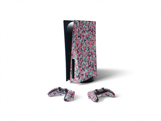 Flamingo Puzzle Camouflage Sony PS5 DIY Skin