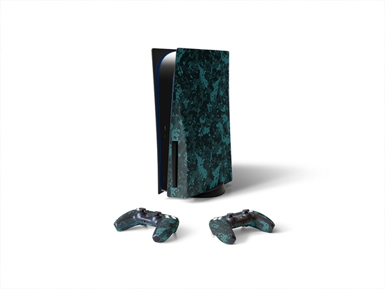 Ocean Multicam Camouflage Sony PS5 DIY Skin