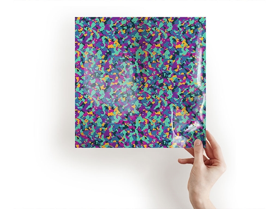 Purple Shower Camouflage Craft Sheets