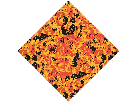 Rcraft™ Orange Camouflage Craft Vinyl - Amber Flames