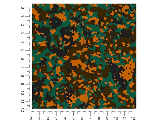 Fire Napalm Camouflage 1ft x 1ft Craft Sheets