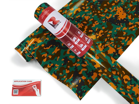 Fire Napalm Camouflage Craft Vinyl Roll