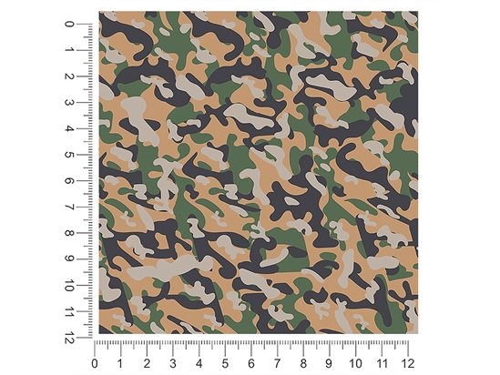 Sandstone Woodland Camouflage 1ft x 1ft Craft Sheets