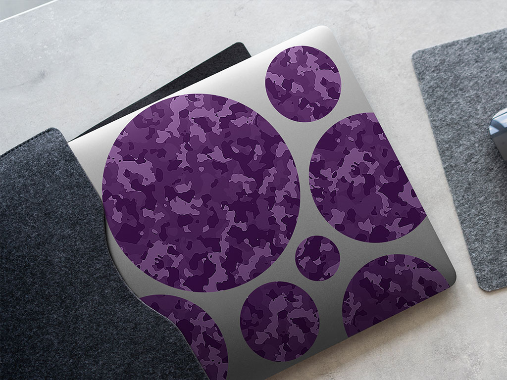 Grape ERDL Camouflage DIY Laptop Stickers