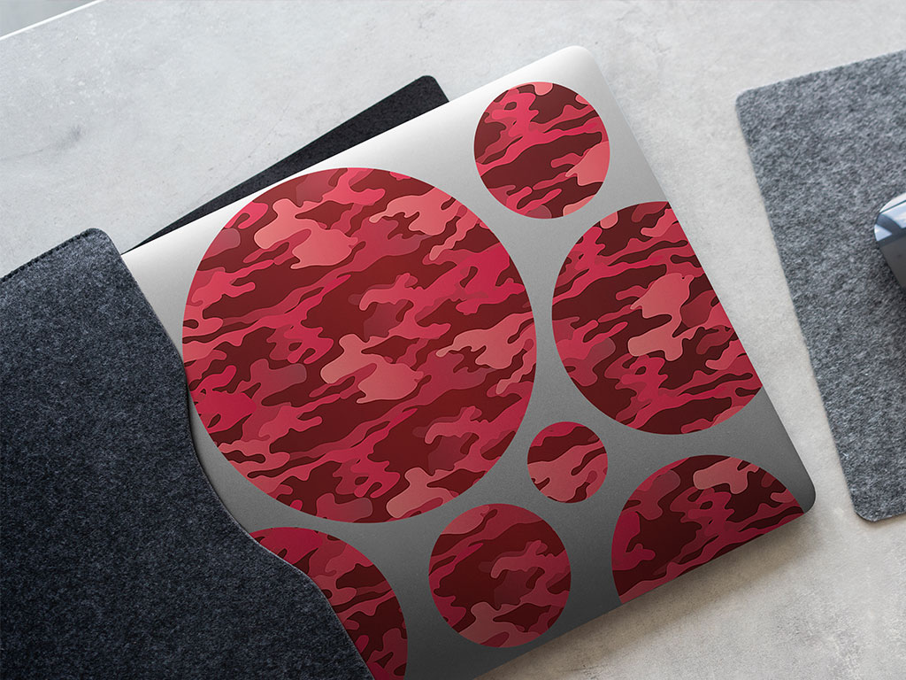 Candy Apple Camouflage DIY Laptop Stickers