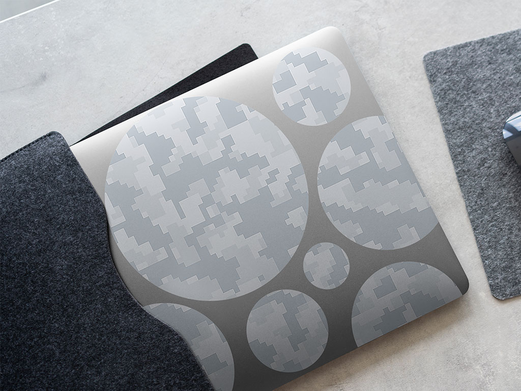 Pixel Ice Camouflage DIY Laptop Stickers