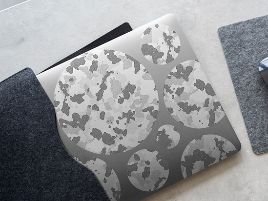 Silver Flecktarn Camouflage DIY Laptop Stickers