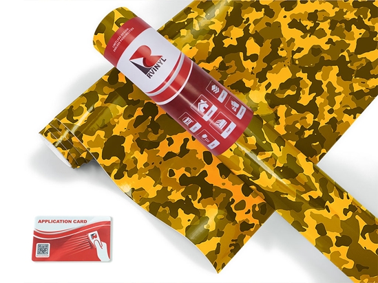 Flaxen Smokescreen Camouflage Craft Vinyl Roll