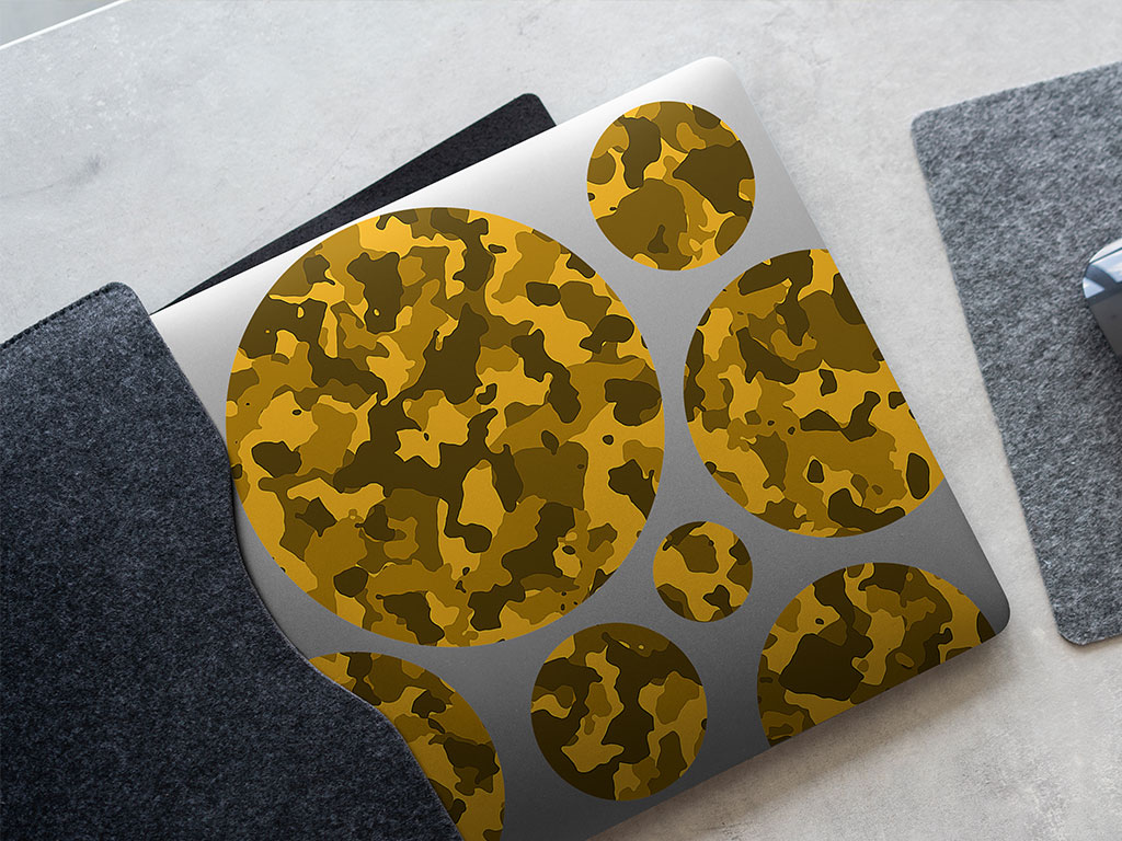 Flaxen Smokescreen Camouflage DIY Laptop Stickers