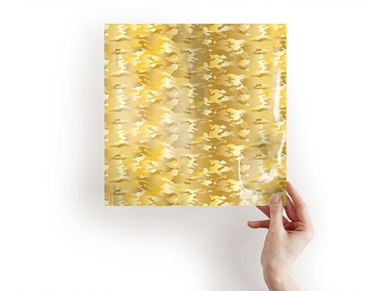 Gold Foil Camouflage Craft Sheets