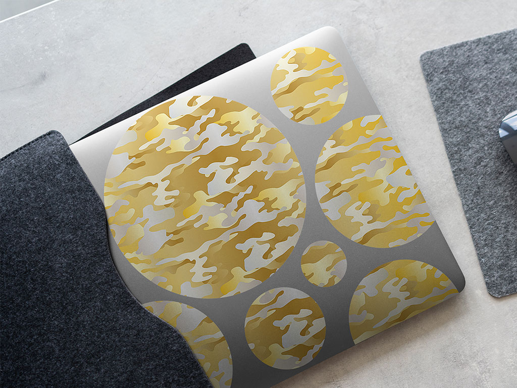 Golden Guise Camouflage DIY Laptop Stickers