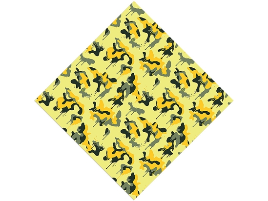 Lemon Graffiti Camouflage Vinyl Wrap Pattern