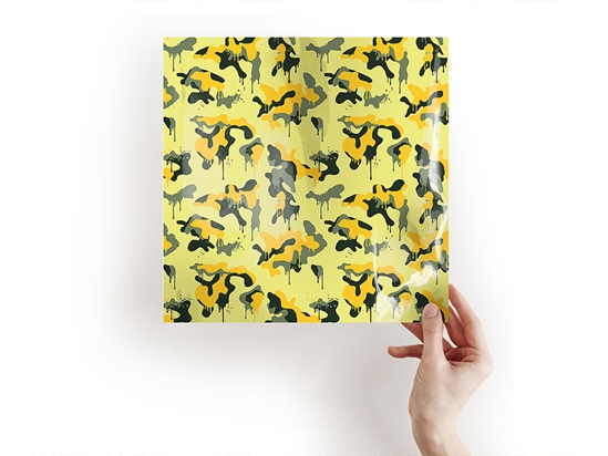 Lemon Graffiti Camouflage Craft Sheets