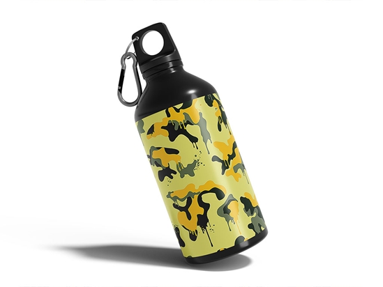 Lemon Graffiti Camouflage Water Bottle DIY Stickers