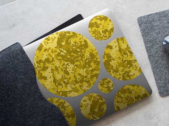 Saffron Veil Camouflage DIY Laptop Stickers