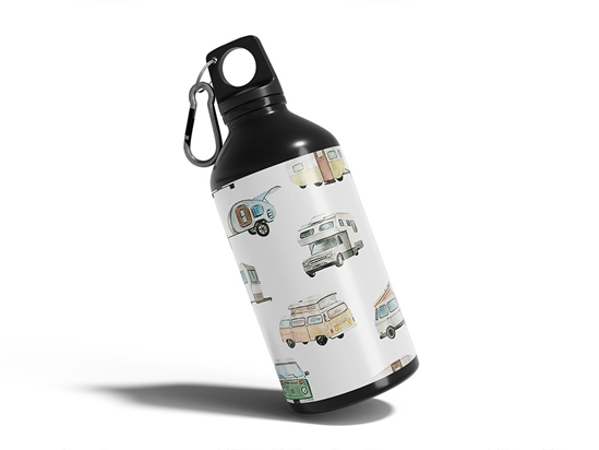 Camper Vans Camping Water Bottle DIY Stickers