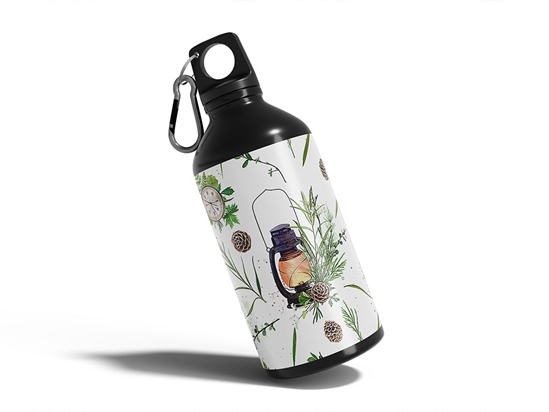 Natural Glow Camping Water Bottle DIY Stickers