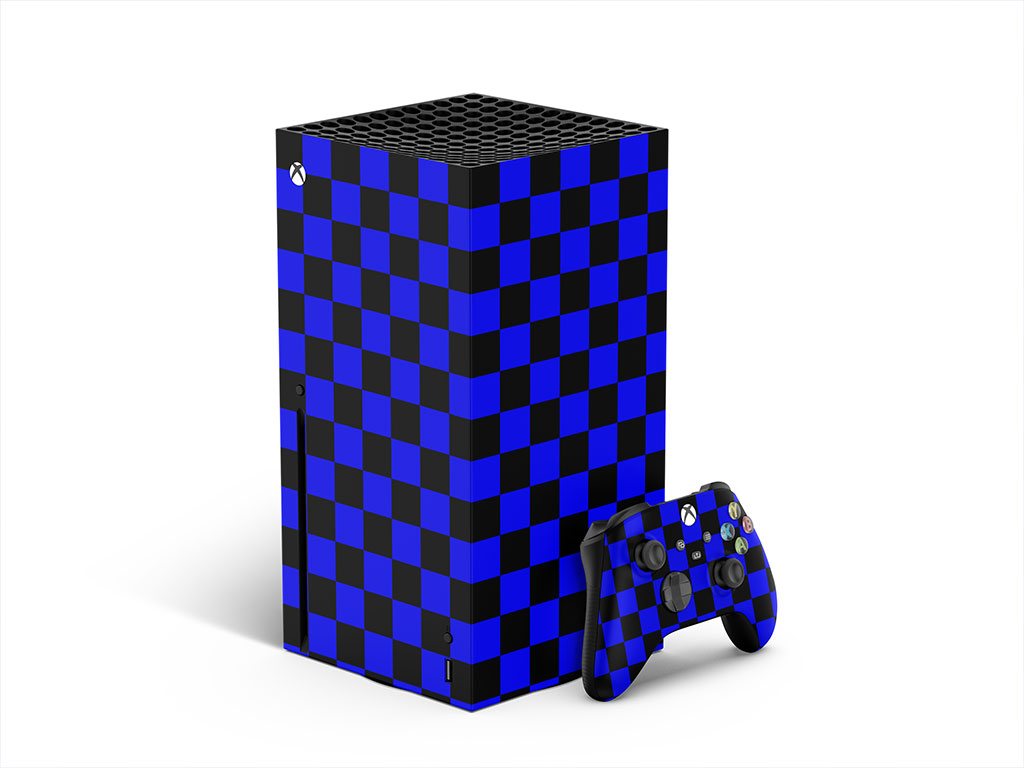 Blue Checkered XBOX DIY Decal