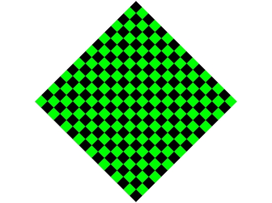 Neon Checkered Vinyl Wrap Pattern