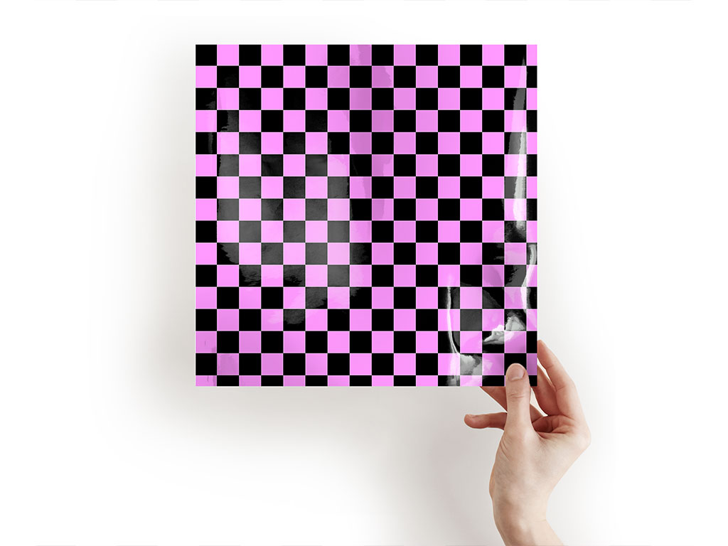 Pink Checkered Craft Sheets