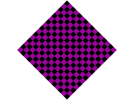 Purple Checkered Vinyl Wrap Pattern