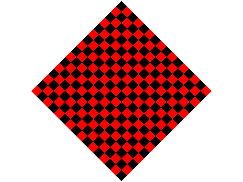 Red Checkered Vinyl Wrap Pattern