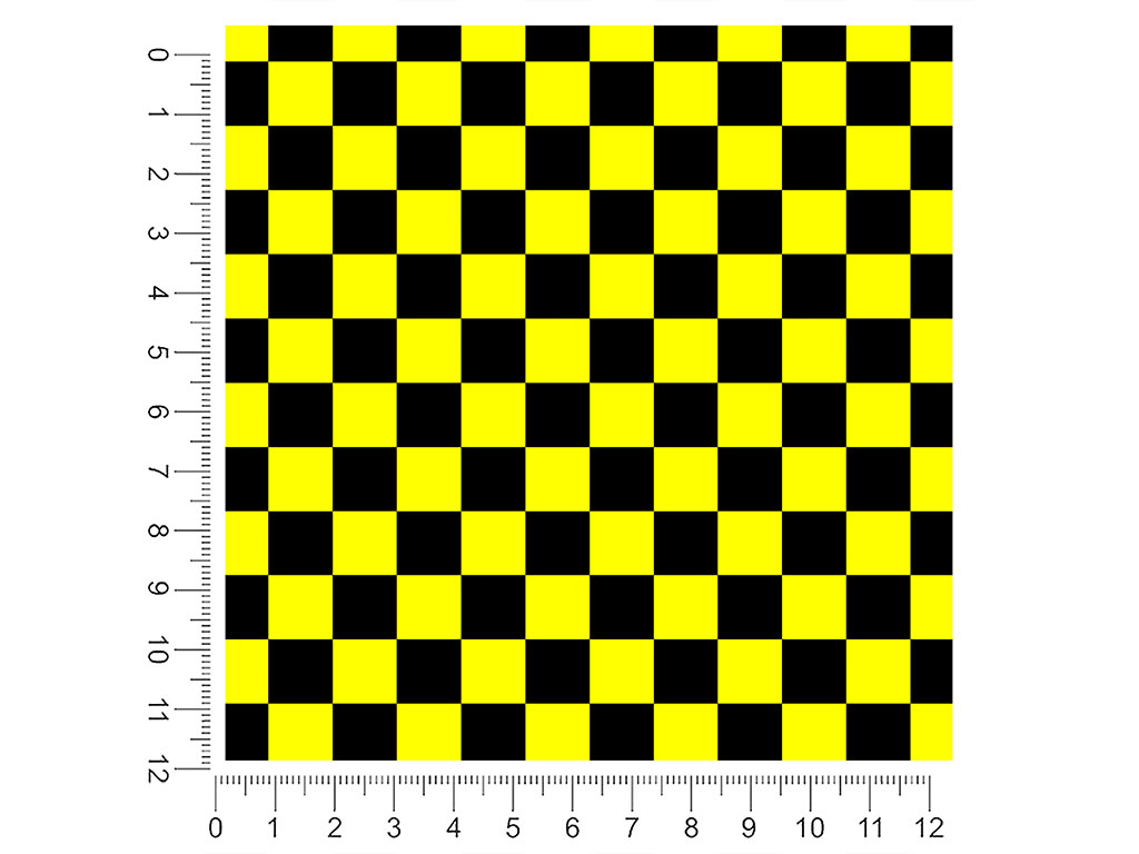 Yellow Checkered 1ft x 1ft Craft Sheets