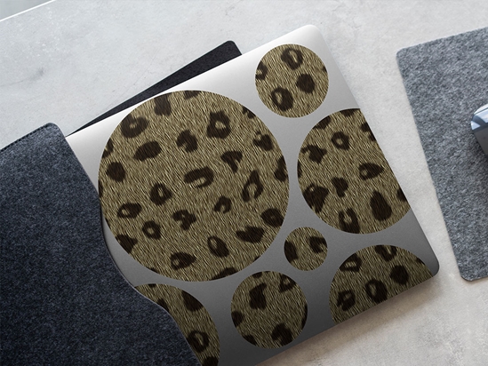 Cyber Dark Cheetah Animal Print DIY Laptop Stickers