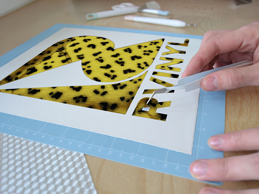 Natural Cheetah Animal Print Easy Weed Craft Vinyl