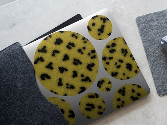 Natural Cheetah Animal Print DIY Laptop Stickers