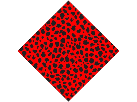 Red Cheetah Vinyl Wrap Pattern