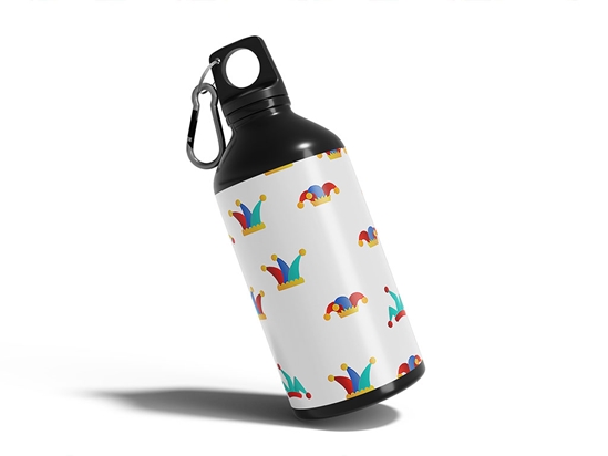 Jesters Cap Circus Water Bottle DIY Stickers