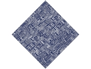 Blue Downtown Cityscape Vinyl Wrap Pattern